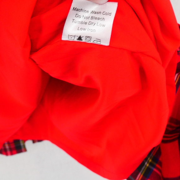 NEW Tuckernuck Women's Medium  Royal Stewart Tartan Palmerston Red Plaid Dress - Picture 12 of 13